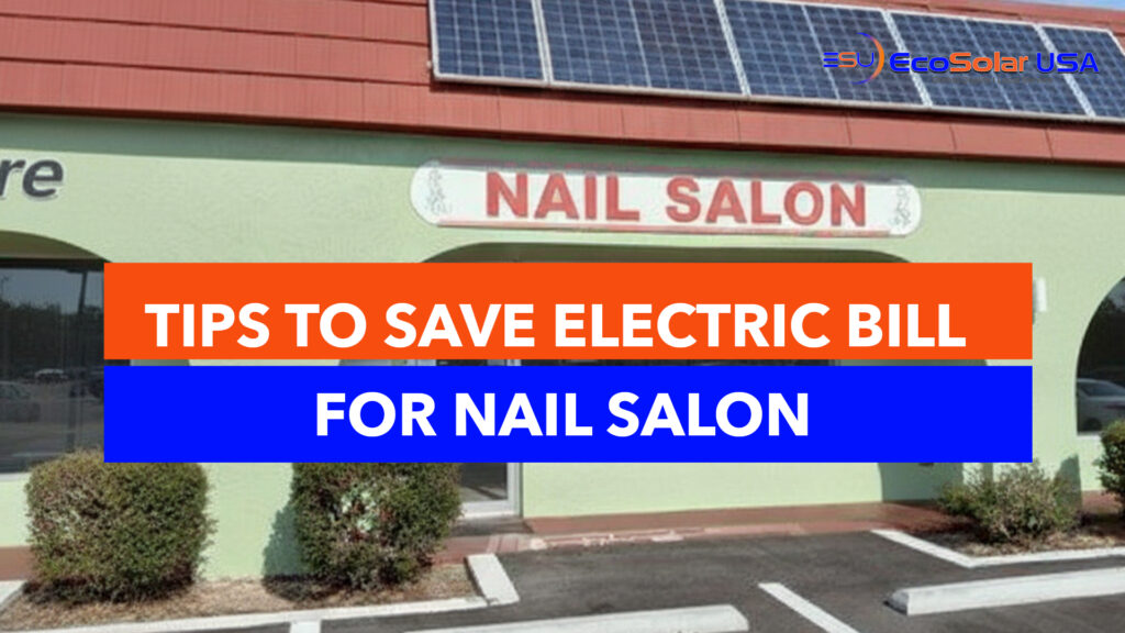 nail salon with solar panel