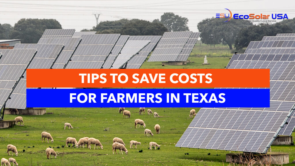 farm with solar panels