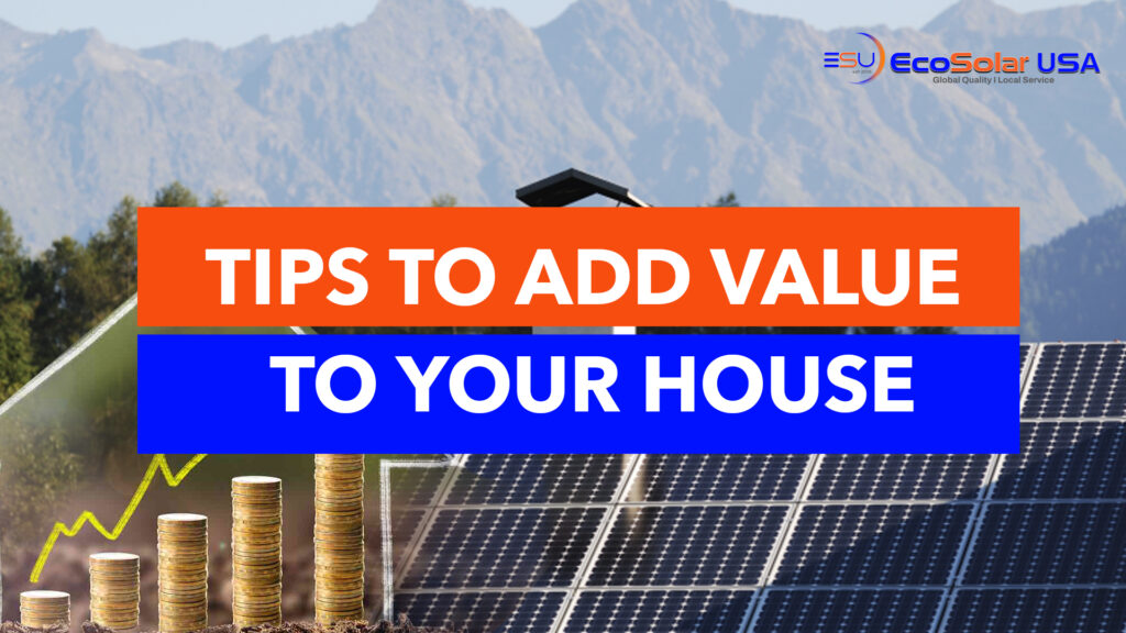 added value on house with solar panels on rooftop