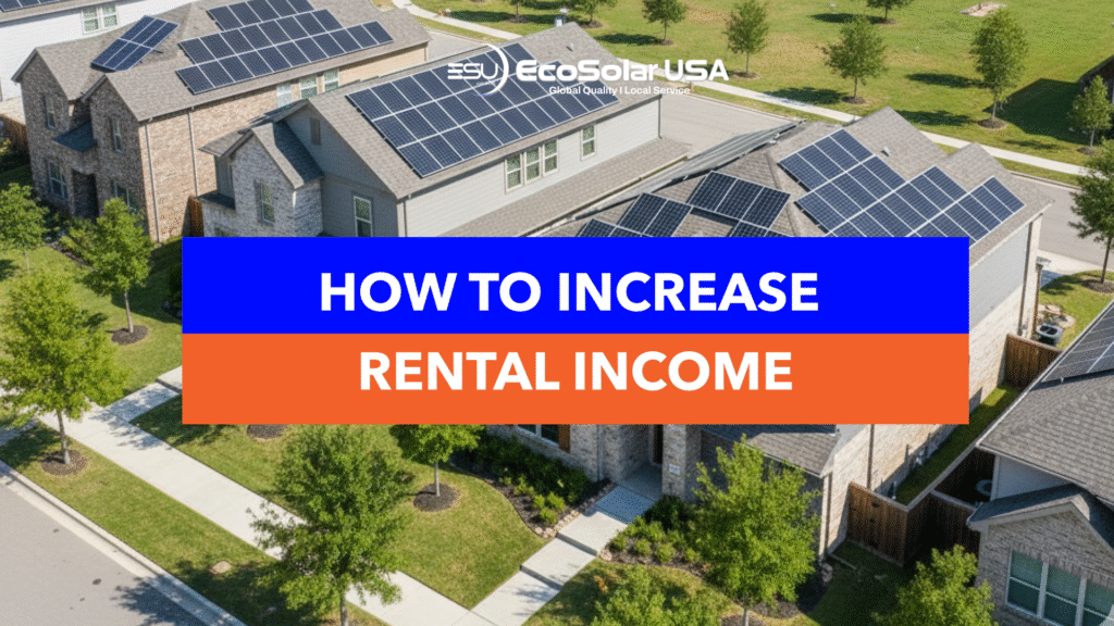 rental houses with solar panels